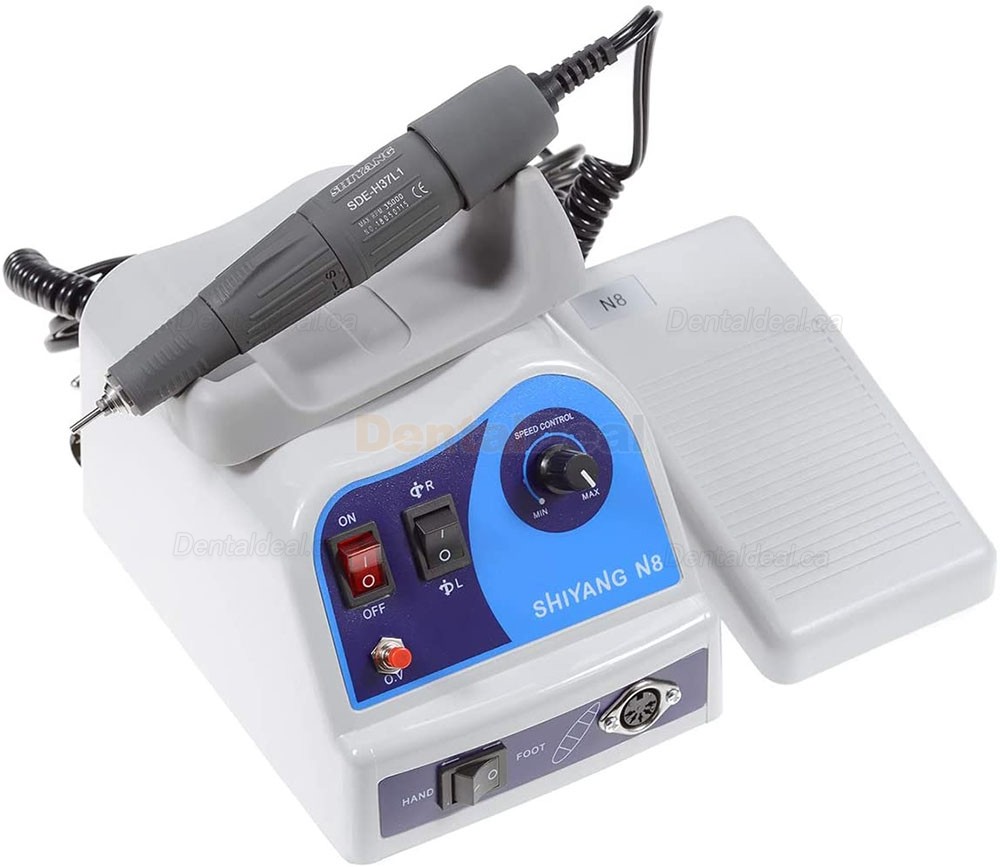 Shiyang N8 Dental Lab Micromotor Polisher Machine 45K RPM Handpiece Fit Marathon